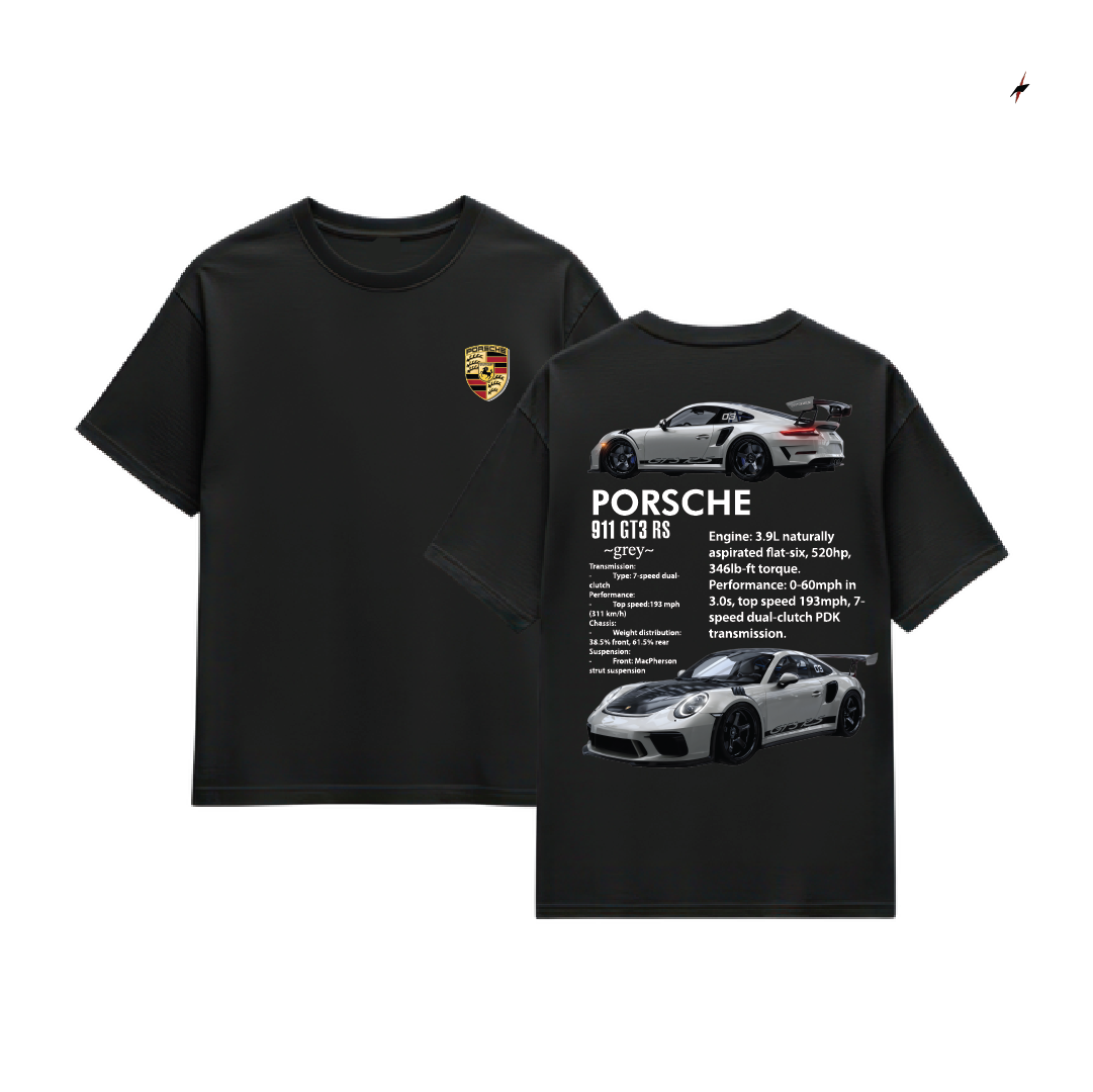 Porsche grey 911 Tee