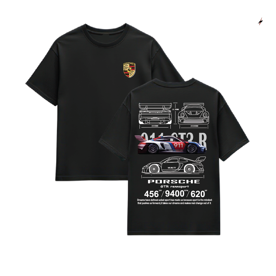 Multi-colored Porsche Tee
